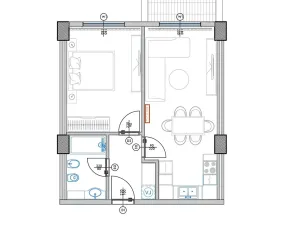 Prodej bytu 2+kk, Qerret, Albánie, 58 m2