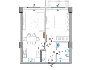 Prodej bytu 2+kk, Qerret, Albánie, 58 m2