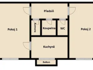 Prodej bytu 2+1, Třinec, kpt. Nálepky, 51 m2