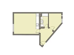 Pronájem bytu 2+kk, Znojmo, nám. Kpt. Otm. Chlupa, 42 m2
