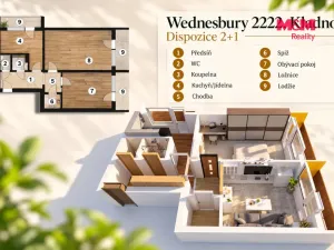 Prodej bytu 2+1, Kladno - Kročehlavy, Wednesbury, 53 m2