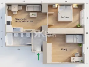 Prodej bytu 3+kk, Ostrava, Dělnická, 49 m2
