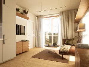 Pronájem bytu 2+kk, Praha - Smíchov, Grafická, 35 m2