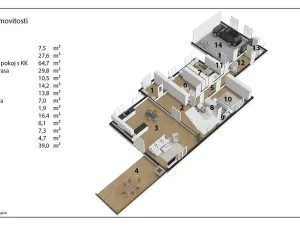 Prodej rodinného domu, Hrochův Týnec, 356 m2