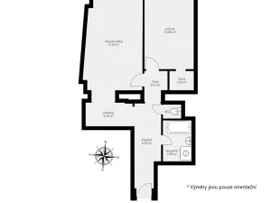 Prodej bytu 2+kk, Praha - Nové Město, Pštrossova, 55 m2