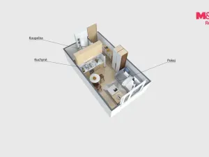 Prodej bytu 1+kk, Děčín - Děčín I-Děčín, Pohraniční, 19 m2