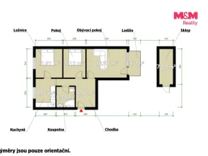 Prodej bytu 3+1, Křivoklát, 60 m2