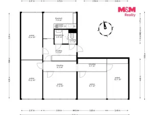 Prodej bytu 4+1, Praha - Karlín, K Olympiku, 82 m2