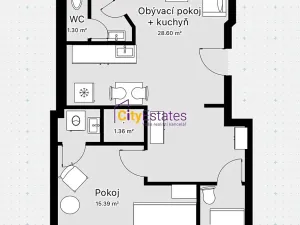 Prodej bytu 3+kk, Poděbrady, Tyršova, 67 m2