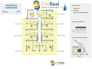 Pronájem bytu 2+kk, Olomouc, Varšavské nám., 43 m2