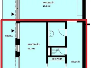 Pronájem kanceláře, Strakonice - Strakonice II, Na Ohradě, 15 m2