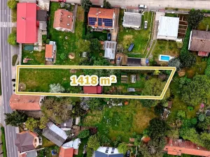 Prodej pozemku, Praha - Šeberov, K Hrnčířům, 1418 m2