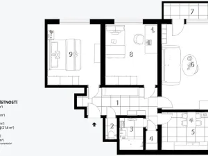 Prodej bytu 3+1, Brno, Uprkova, 72 m2