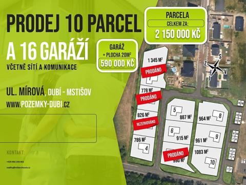 Prodej pozemku pro bydlení, Dubí, Mírová, 990 m2