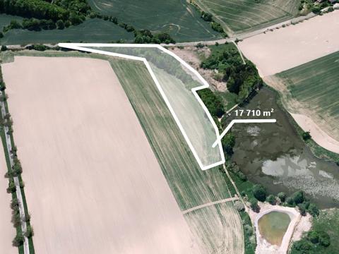 Prodej zemědělské půdy, Postupice, 1181 m2