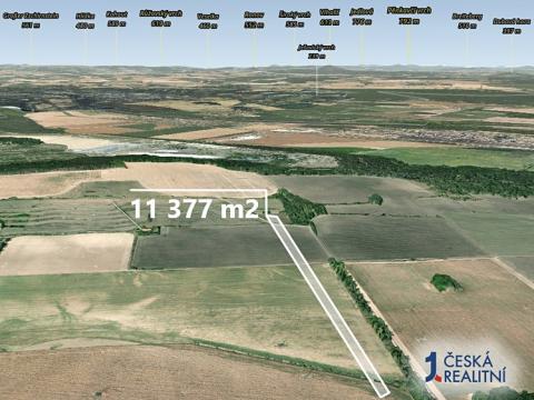 Prodej zemědělské půdy, Cítov, 11377 m2