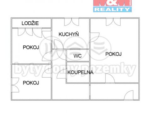 Prodej bytu 3+1, Orlová - Lutyně, Adamusova, 78 m2