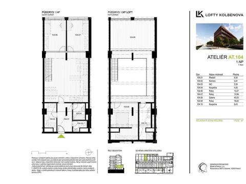 Prodej atypického bytu, Praha - Vysočany, Kolbenova, 176 m2