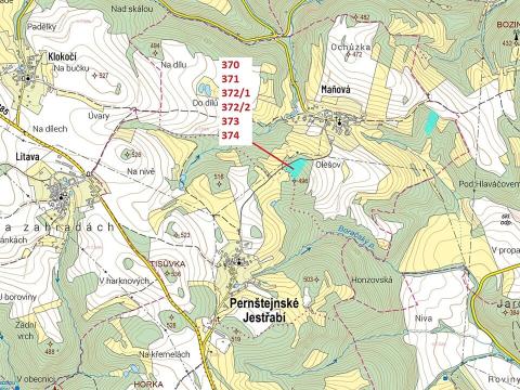 Dražba lesa, Pernštejnské Jestřabí, 8596 m2