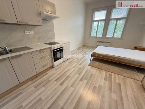 Pronájem bytu 1+kk, Praha - Smíchov, Na Skalce, 28 m2