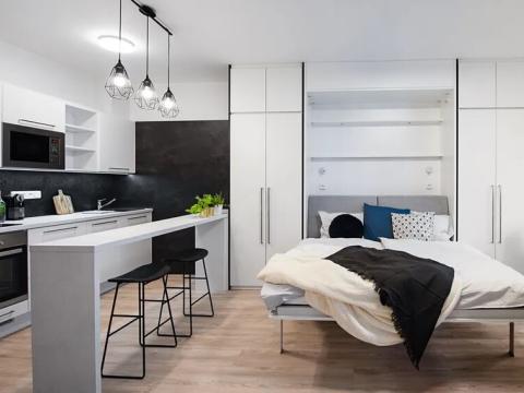 Pronájem bytu 1+kk, Praha - Hlubočepy, Vítové, 34 m2