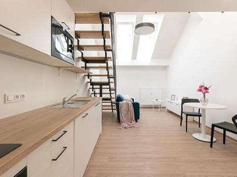 Pronájem bytu 1+kk, Brno, Poštovská, 44 m2