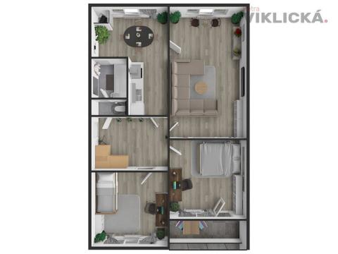 Prodej bytu 3+1, Brno - Bystrc, Štouračova, 72 m2