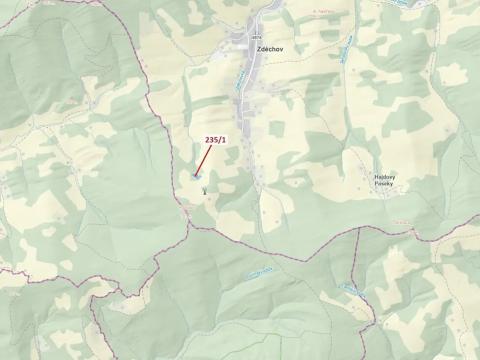 Dražba lesa, Zděchov, 2467 m2