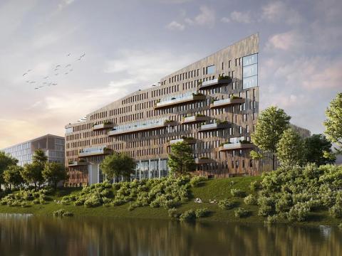 Pronájem kanceláře, Praha - Karlín, Karolinská, 916 m2