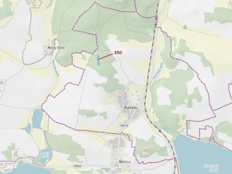 Dražba lesa, Kovčín, 3476 m2