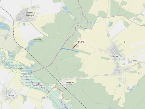 Dražba lesa, Jílovice, 13375 m2