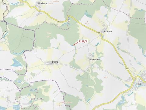 Dražba lesa, Žirovnice, 3636 m2