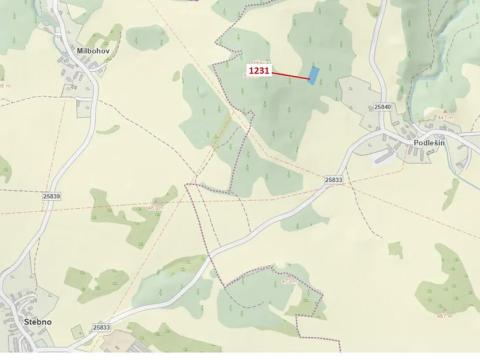 Dražba lesa, Stebno, 1462 m2