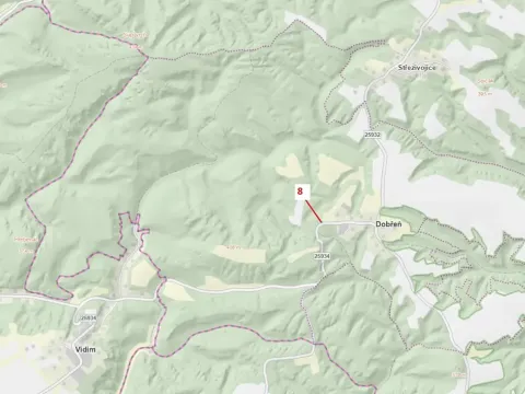 Dražba pozemku, Dobřeň, 162 m2