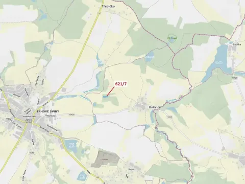 Dražba lesa, Trhové Sviny, 3603 m2