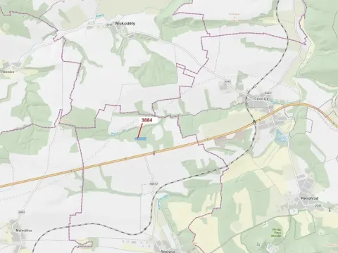 Dražba lesa, Kryry, 7695 m2