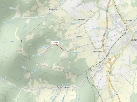 Dražba lesa, Návsí, 3528 m2