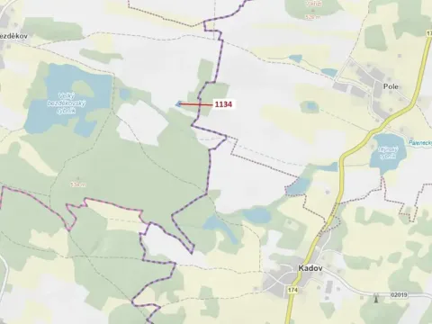 Dražba lesa, Hradiště, 1083 m2