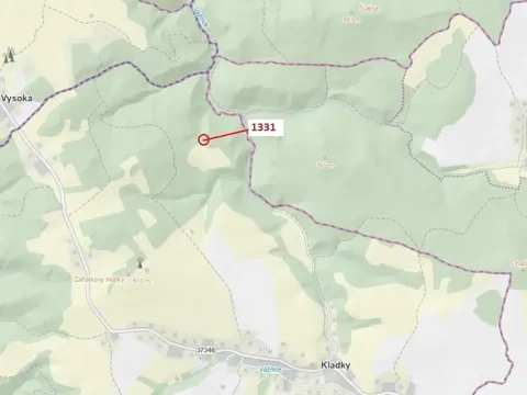 Dražba lesa, Kladky, 183 m2