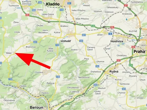 Prodej pozemku pro bydlení, Běleč, 1000 m2
