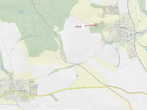 Dražba pole, Milavče, 72 m2