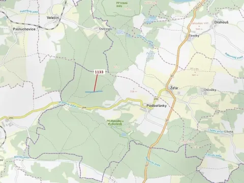 Dražba lesa, Jesenice, 7895 m2