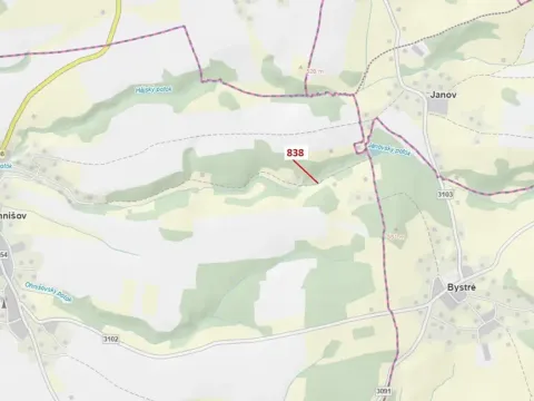 Dražba lesa, Ohnišov, 72 m2