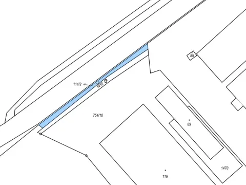 Dražba pozemku, Tuhaň, 972 m2