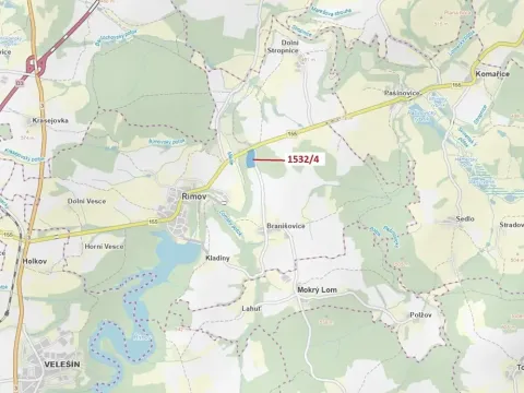 Dražba lesa, Římov, 34065 m2