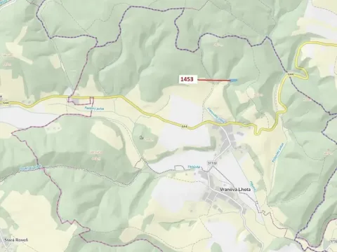 Dražba lesa, Vranová Lhota, 3122 m2