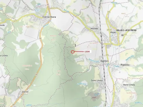 Dražba lesa, Spešov, 420 m2