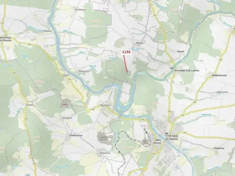 Dražba lesa, Hosty, 1789 m2