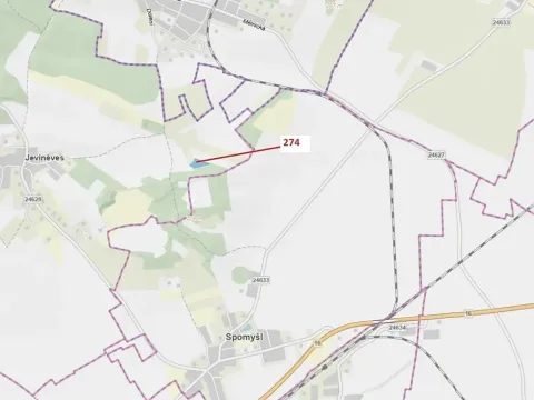 Dražba lesa, Jeviněves, 4557 m2