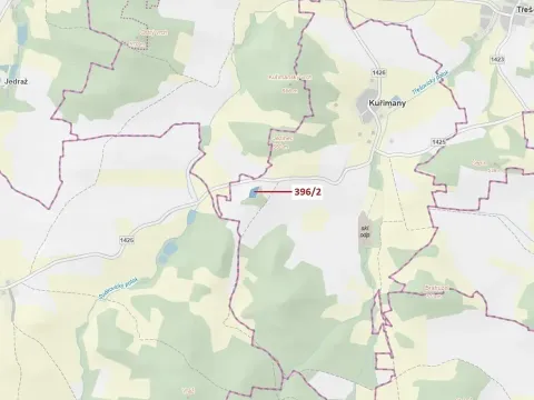 Dražba lesa, Kuřimany, 3340 m2